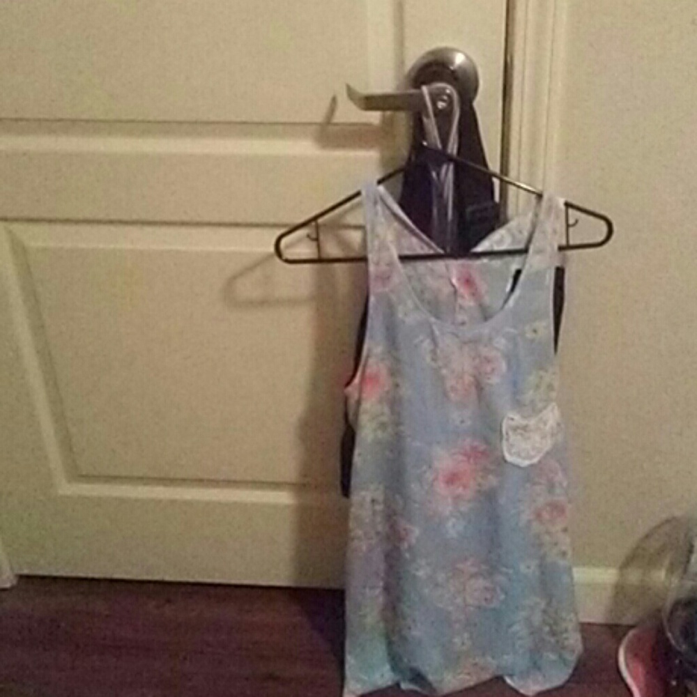 A woman tan top